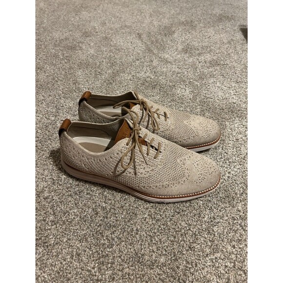COLE‎ HAAN ORIGINAL GRAND C31446 STITCHLITE GRAND OS SHOES MENS BEIGE 10 M - Picture 1 of 8